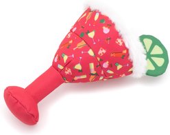 The Worthy Dog Summer Cheer Squeaky Plush Dog Toy, Fuchsia, One Size slide 2 of 3