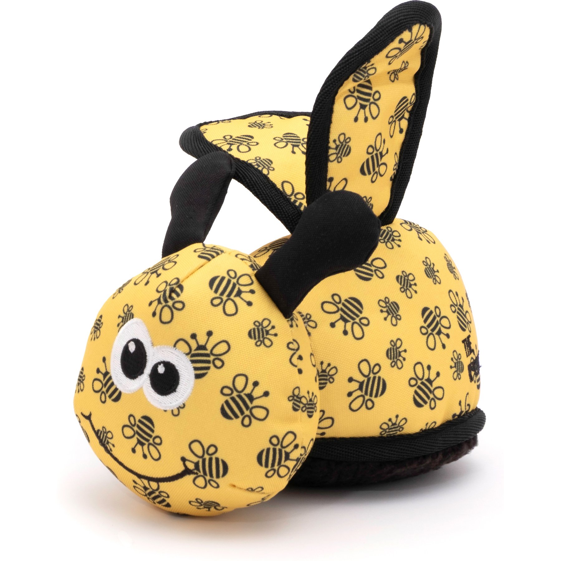 The Worthy Dog Bzzz! Squeaky Plush Dog Toy, Yellow, One Size