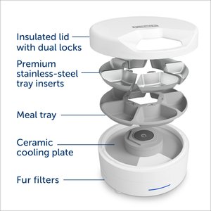 PetSafe FreshFeed Refrigerated Dog & Cat Feeder, White