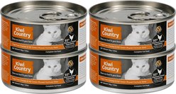 Kiwi Country Chicken & NZ Green Mussel Wet Cat Food, 3-oz can, case of 4