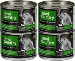 Kiwi Country Lamb & NZ Green Mussel Wet Dog Food, 6-oz can, case of 4