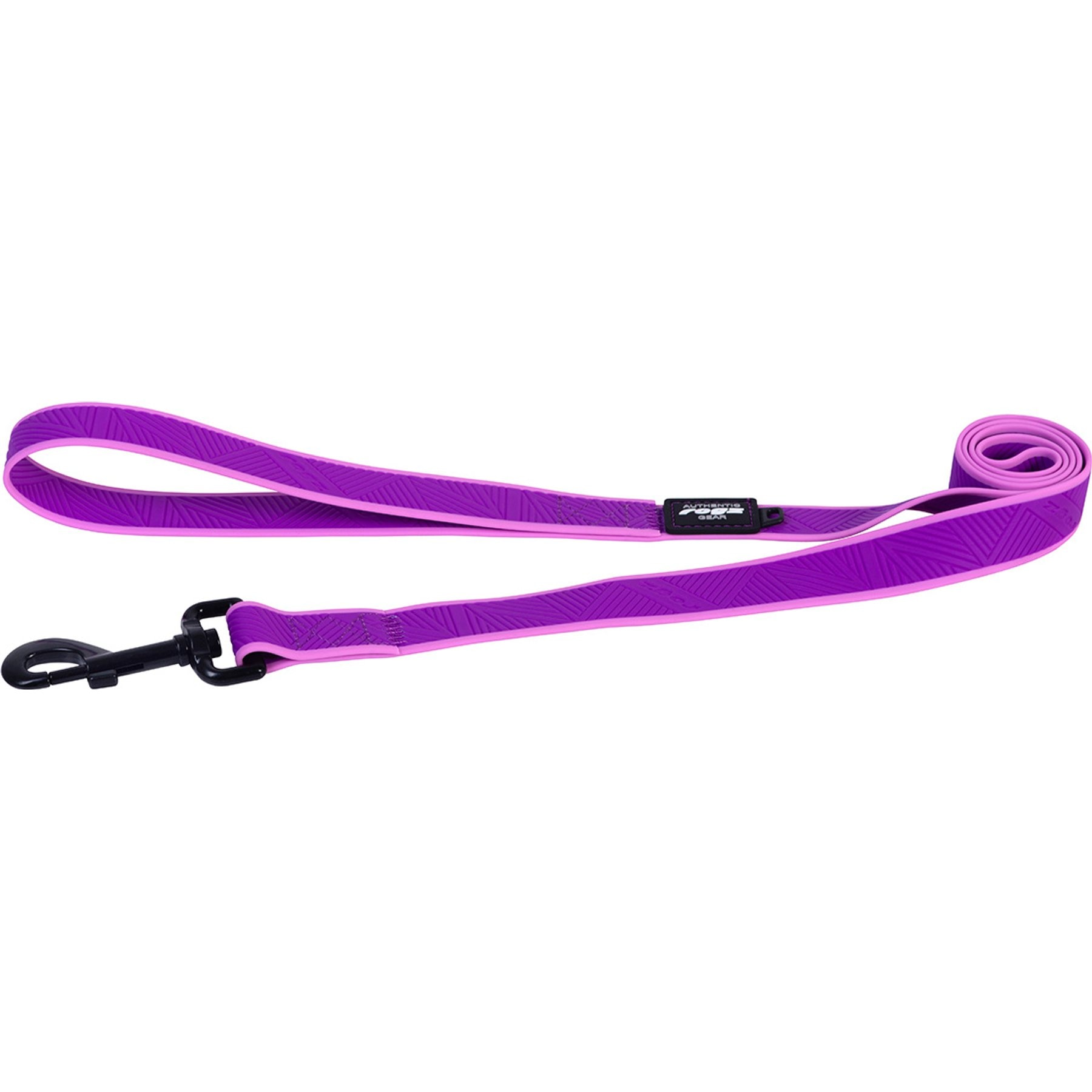 Rogz Amphibian Reflective Classic Dog Lead, Purple, X-Large: 3.9-ft long, 1-in wide
