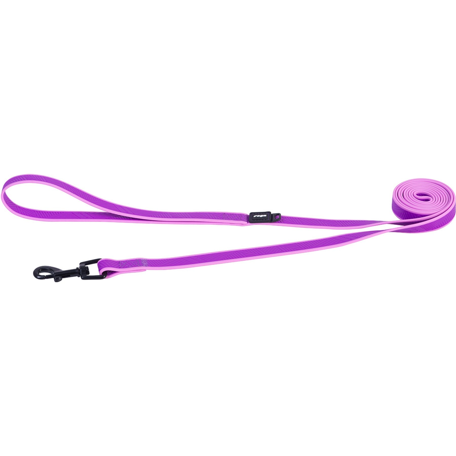 Rogz Amphibian Reflective Classic Dog Lead, Purple, Medium: 6-ft long, 5/8-in wide