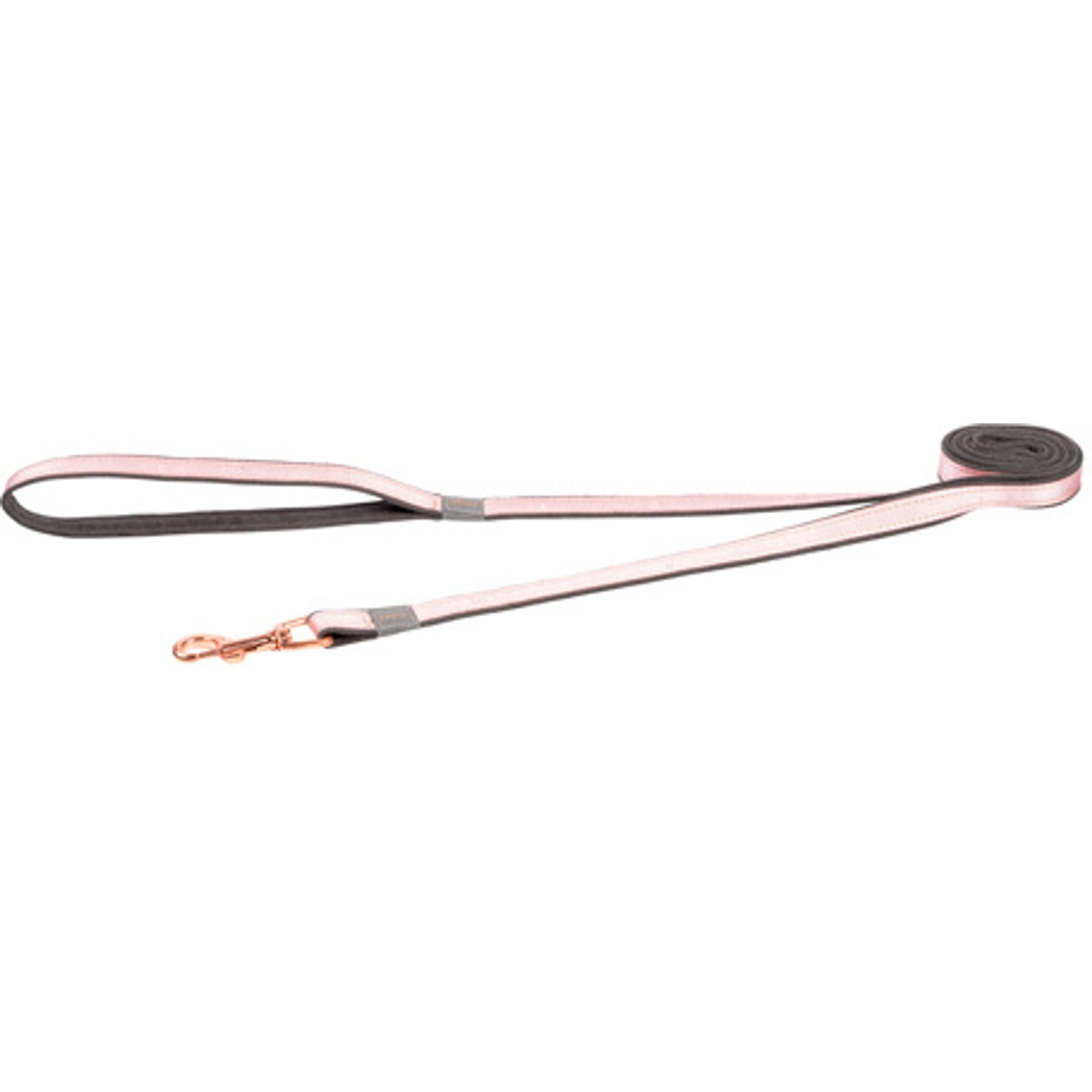 Rogz Urban Ribbon On Poly Fur Classic Lead, Medium: 6-ft long, 3/4-in wide, Pink Blush
