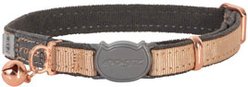 Rogz Urbancat Safety Breakaway Cat Collar, Gold Rush, X-Small: 6.5 to 9-in neck, 1/4-in wide