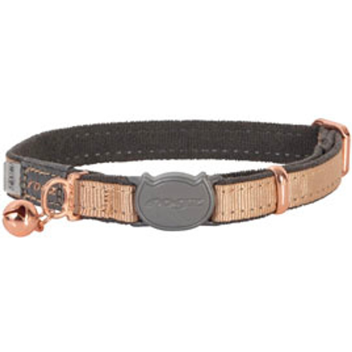 Rogz Urbancat Safety Breakaway Cat Collar, Gold Rush, Small: 8 to 12-in neck, 3/8-in wide