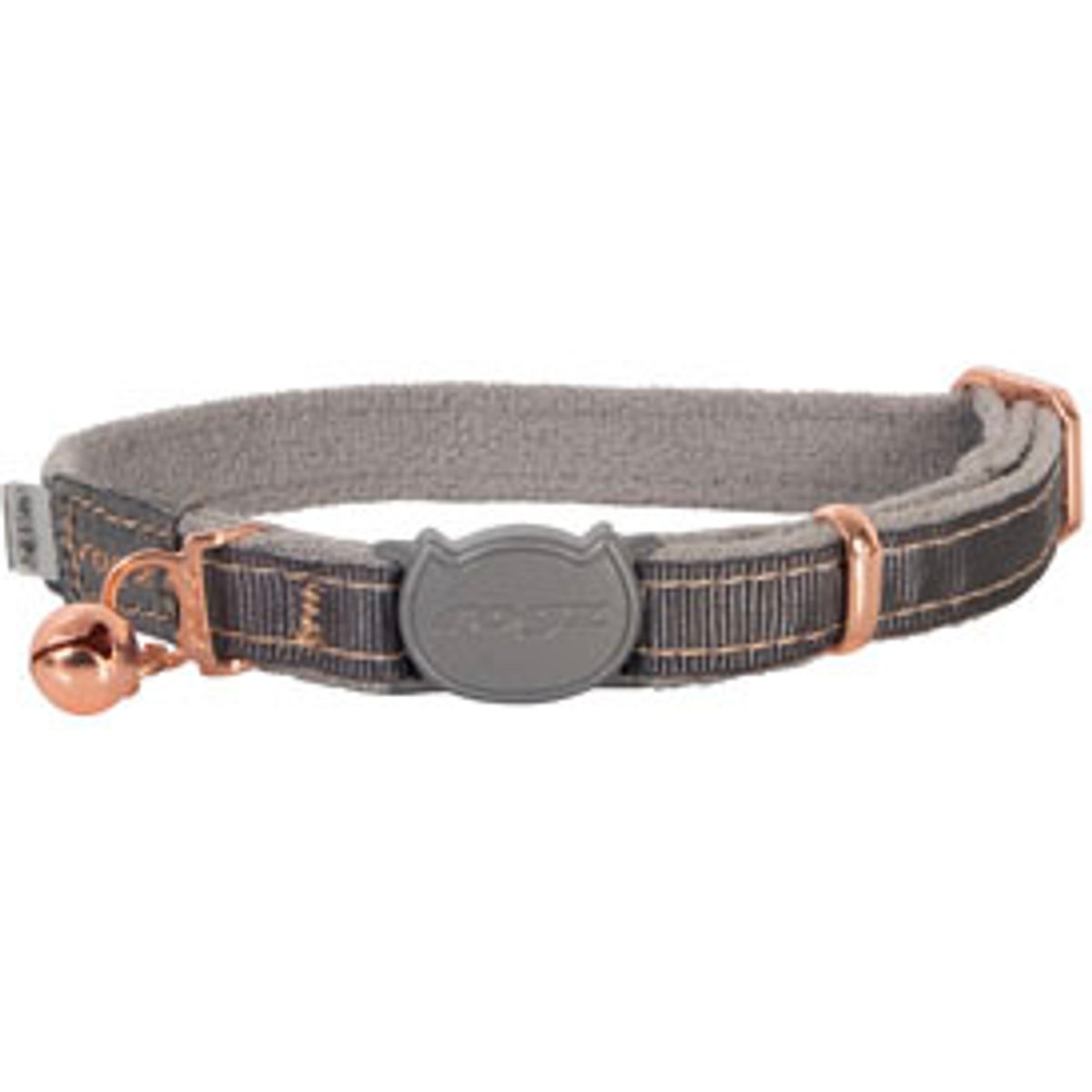 Rogz Urbancat Safety Breakaway Cat Collar, Dove Grey, Small: 8 to 12-in neck, 3/8-in wide