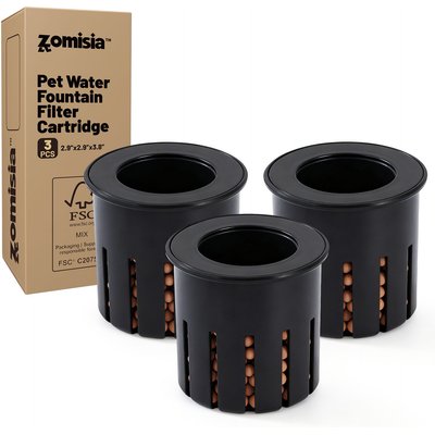 ZOMISIA ZOMISIA DogWaterBowlDispenser ReplacementFilters, 3count