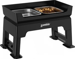 ZOMISIA Dual Level 3-in-1 Elevated Dog Bowls, 1.6-l, 2 count