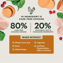 Instinct FreshDried Meal Blends Grain-Free Raw Chicken & Harvest Blend Freeze-Dried Dog Food, 3-oz bag slide 2 of 8