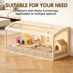 Prolee Chew Resistant Wooden Hamster & Guinea Pig Cage, 40-in slide 2 of 3