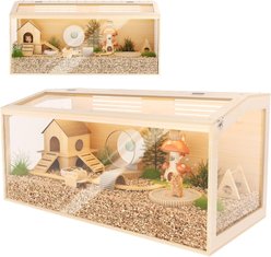 Prolee Chew Resistant Wooden Hamster & Guinea Pig Cage, 40-in