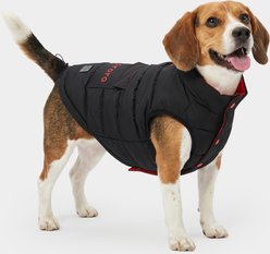 ororo Snowoof 3-Zone Heated Dog Puffer Vest, Black & Red, Large