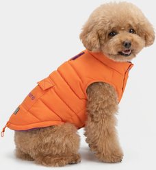 ororo Snowoof 3-Zone Heated Dog Puffer Vest, Orange, Large
