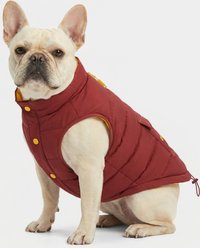 ororo Snowoof 3-Zone Heated Dog Puffer Vest, Red Dahlia, X-Small