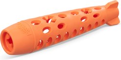 Totally Pooched Stuff'n Chew Rocket Bully Stick Holder Tough Treat Dispenser Dog Toy, 10 x 2.5-in, Orange