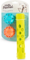 Totally Pooched Huff'n Puff Two Ball & Stick Fetching Variety Pack Chasers Dog Toy, Green slide 2 of 7