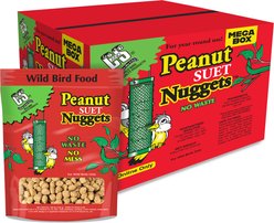 C&S Peanut Suet Nuggets Wild Bird Food, 8-lb box