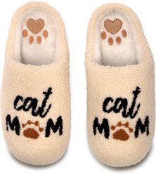 Living Royal Cat Mom Slippers, Small/Medium