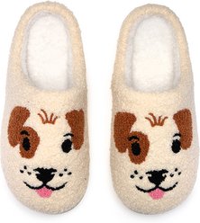 Living Royal Dog Face Slippers, Small/Medium