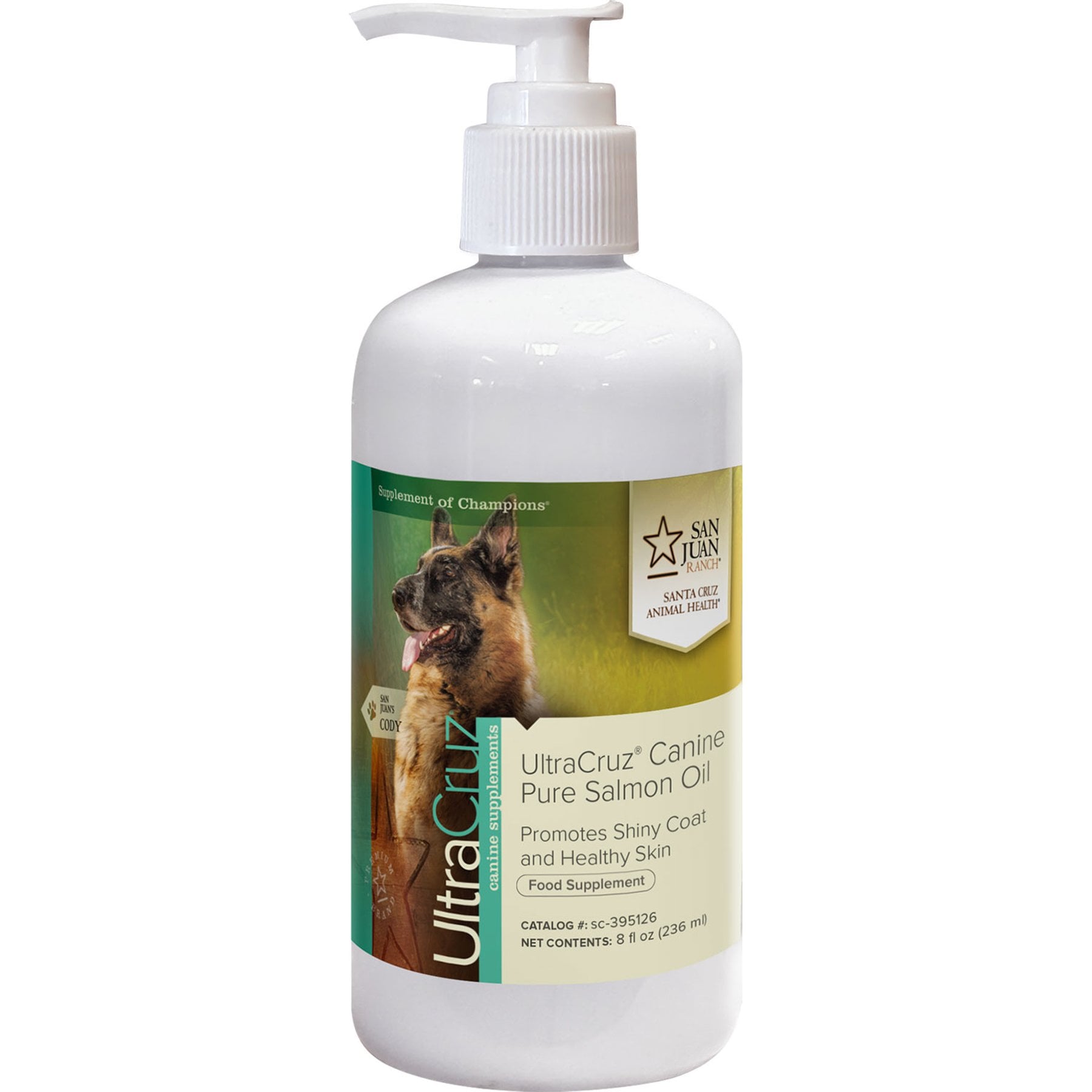 UltraCruz Pure Salmon Oil Dog Supplement, 8-fl oz bottle