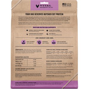 Vital Essentials Crunchy Mini Nibs Raw Turkey Entree Freeze-Dried Dog Food & Topper, 25-oz bag