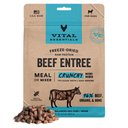 Vital Essentials Crunchy Mini Nibs Raw Beef Entree Freeze-Dried Dog Food & Topper, 5.5-oz bag