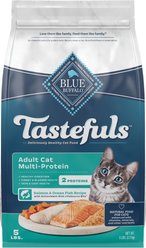 Blue Buffalo Tastefuls Multi-Protein Salmon & Ocean Fish Recipe Adult Dry Cat Food, 5-lb bag