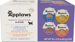 Applaws VP Variety Selection Broth Pots Wet Cat Food, 2.12-oz cup, case of 16