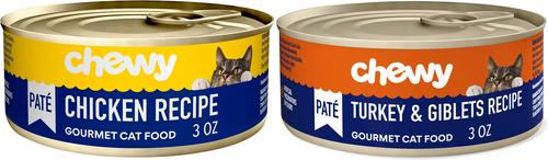 Chewy Made Pate Chicken Recipe Canned Cat Food (FORMERLY TINY TIGER) & Chewy Made Pate Turkey and Giblets Recipe Canned Cat Food (FORMERLY TINY TIGER)