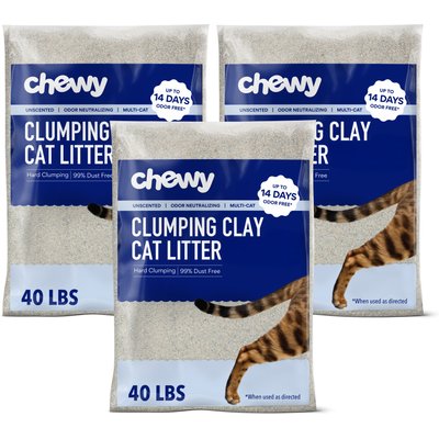 Chewy Made Chewy Made Multi-Cat Unscented Clumping Clay Cat Litter (FORMERLY FRISCO), 120-lb bundle
