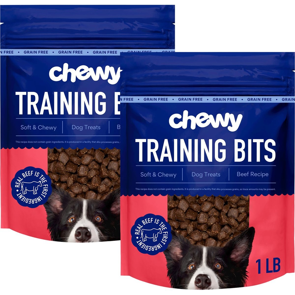 Chewy Made Beef Recipe Grain-Free Soft & Chewy Training Bits Dog Treats (FORMERLY AMERICAN JOURNEY), 32-oz bundle