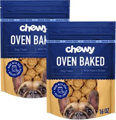 Chewy Made Oven Baked with Peanut Butter Grain-Free Crunchy Biscuit Dog Treats (FORMERLY AMERICAN JOURNEY), 32-oz bundle slide 1 of 8