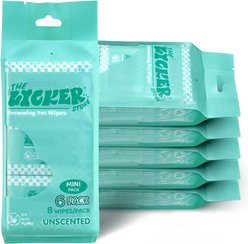 THE LICKER STORE Mini Hypoallergenic Body Dog Grooming Wipes, 288 count