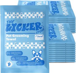 THE LICKER STORE Soft & Ultra-Absorbent Dog Bath & Grooming Towels, 20 count