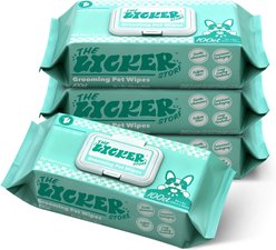 THE LICKER STORE Hydrating Hypoallergenic Unscented Dog Grooming Wipes, 400 count