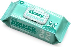 THE LICKER STORE Hydrating Hypoallergenic Unscented Dog Grooming Wipes, 100 count