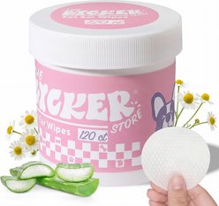 THE LICKER STORE Hypoallergenic Dog Ear Cleaning Wipes, 120 count