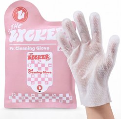 THE LICKER STORE Soft Glove Hypoallergenic Dog & Cat Grooming Wipes, 6 count