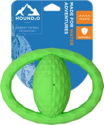 Hound2O Squeaky Tug Ball Dog Toy, Green