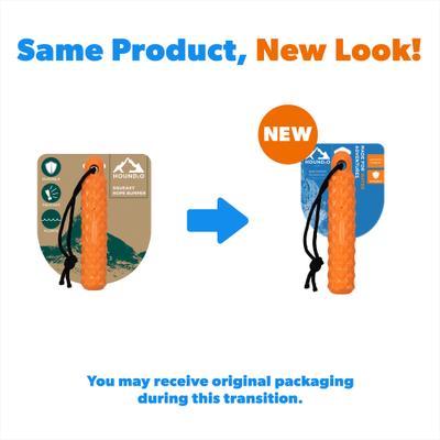Show full view: Hound2O Rope Bumper Dog Toy, Orange slide 2 of 7