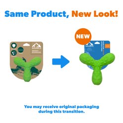 Hound2O Squeaky Boomerang Dog Toy, Green slide 2 of 7