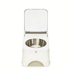 Newget Automatic Rechargeable Anti-Dust & Anti-Bacteria Elevated Design Bowl for Dogs & Cats with Lid, Medium slide 1 of 6