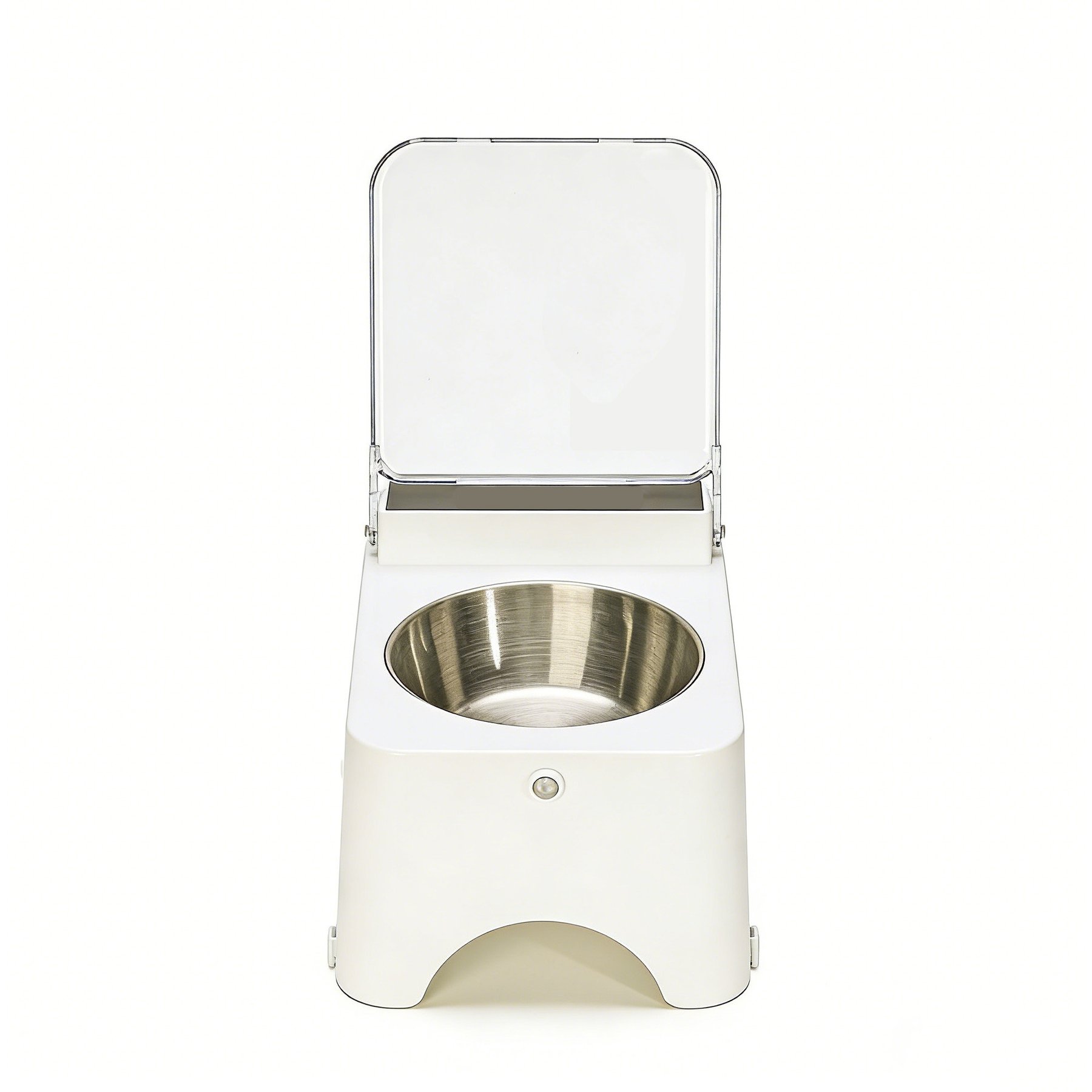 Newget Automatic Rechargeable Anti-Dust & Anti-Bacteria Elevated Design Bowl for Dogs & Cats with Lid, Medium