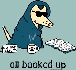 Teddy the Dog All Booked Up Hooded Sweatshirt, Chill Blue, XXX-Large slide 2 of 2