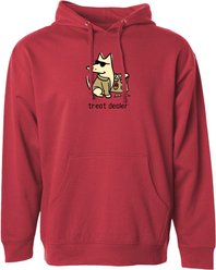 Teddy the Dog Treat Dealer Hooded Sweatshirt, Fire Brick, X-Small