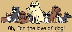 Teddy the Dog Oh For The Love of Dog Hooded Sweatshirt, Butter, XXX-Large slide 2 of 2