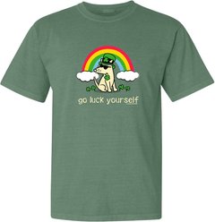 Teddy the Dog Go Luck Yourself Classic Tee, Mountain Spruce, X-Small