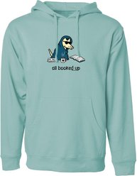 Teddy the Dog All Booked Up Hooded Sweatshirt, Chill Blue, X-Small