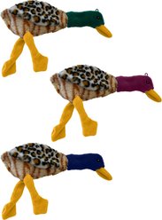 American Kennel Club Stuffing-Free Patterned Duck Squeaky Plush Dog Toy